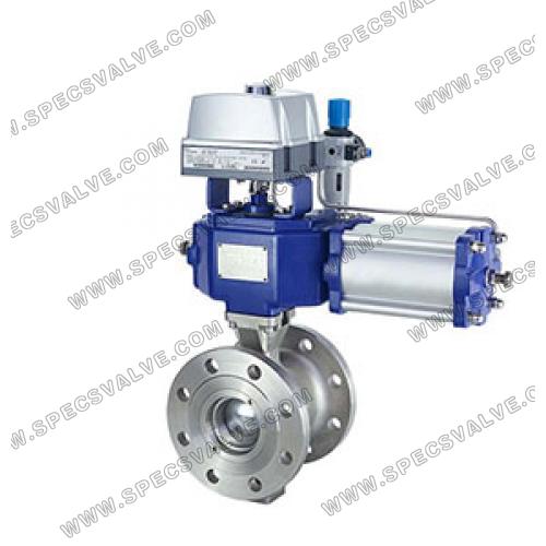 Flanged V-port segment ball valve Flanged V-port segment ball valve