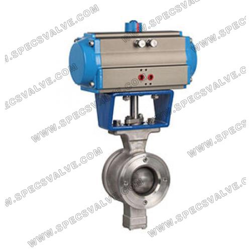 Wafer V-port segment ball valve Wafer V-port segment ball valve